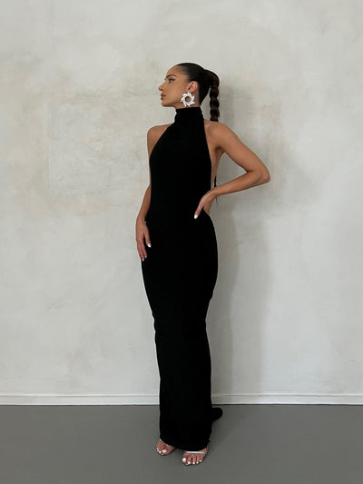 Aurora Gown - Black Foil - JAUS