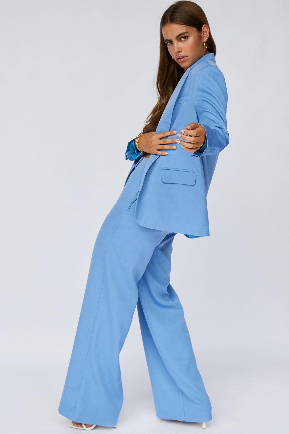 Axel Suit Pant - Blue - JAUS