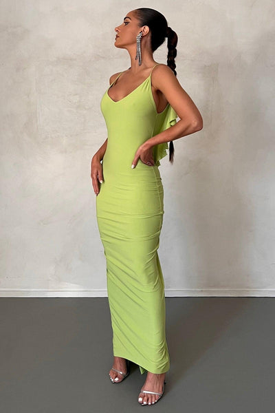 Bella Dress - Lime - JAUS