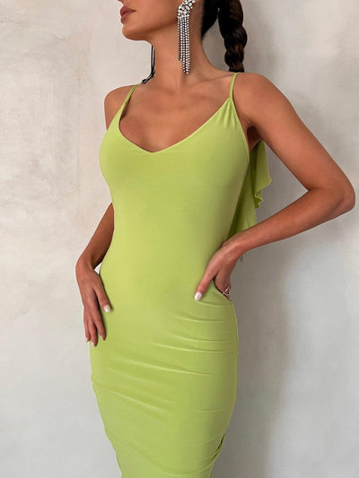 Bella Dress - Lime - JAUS