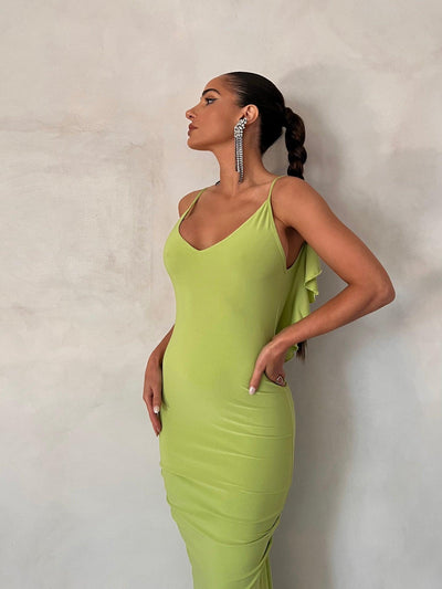 Bella Dress - Lime - JAUS