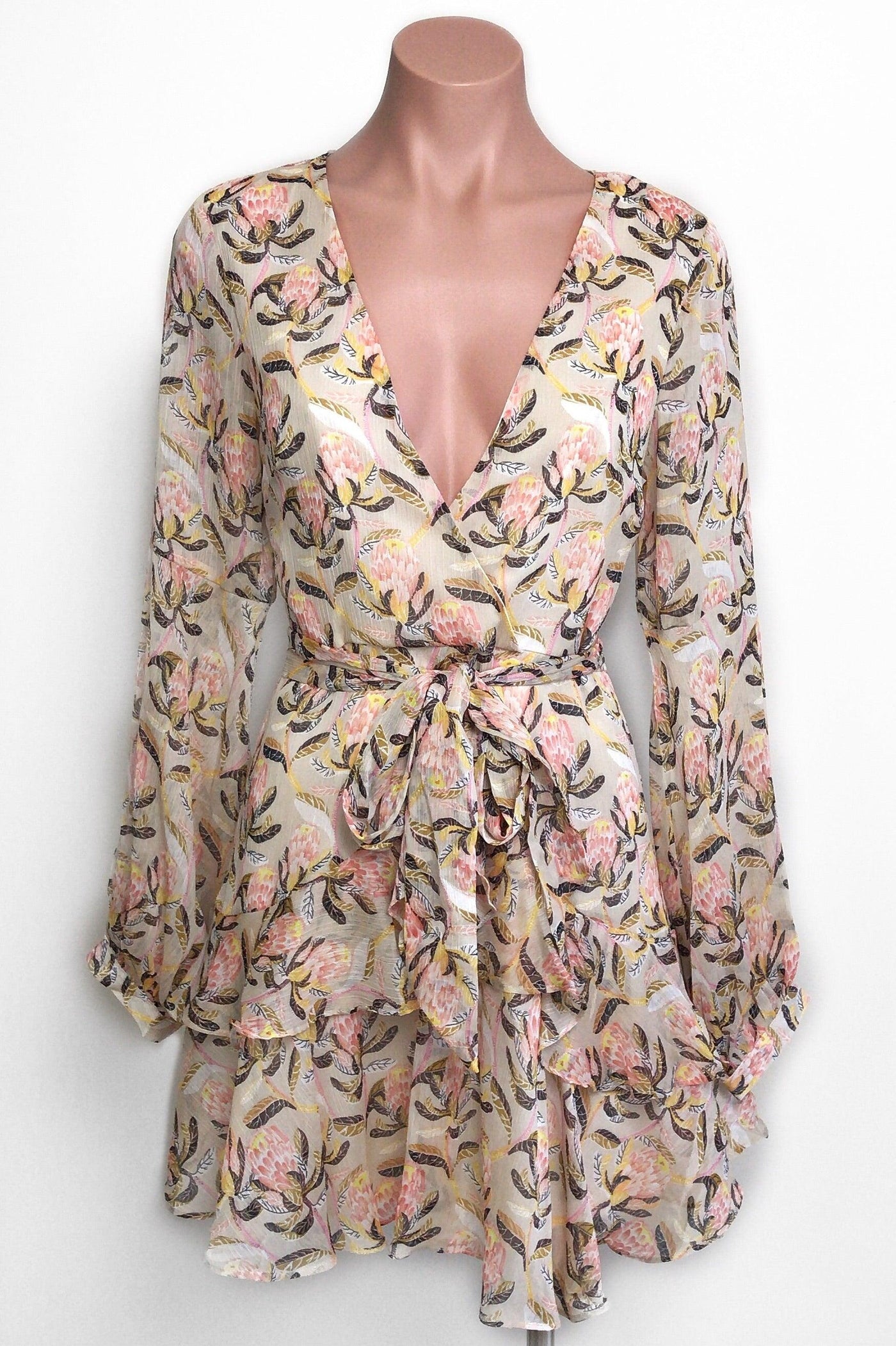 Bloom Dress - Beige - SHOPJAUS - JAUS