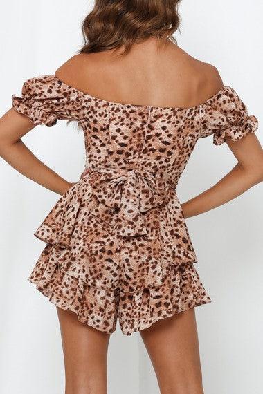 Bonita Romper - Brown Leopard - SHOPJAUS - JAUS