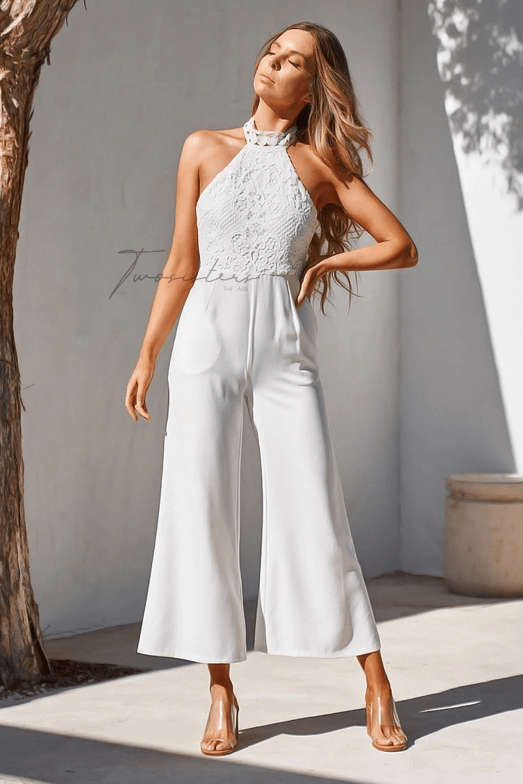 Bree Jumpsuit - White - SHOPJAUS - JAUS