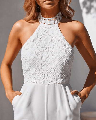 Bree Jumpsuit - White - SHOPJAUS - JAUS