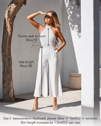 Bree Jumpsuit - White - SHOPJAUS - JAUS