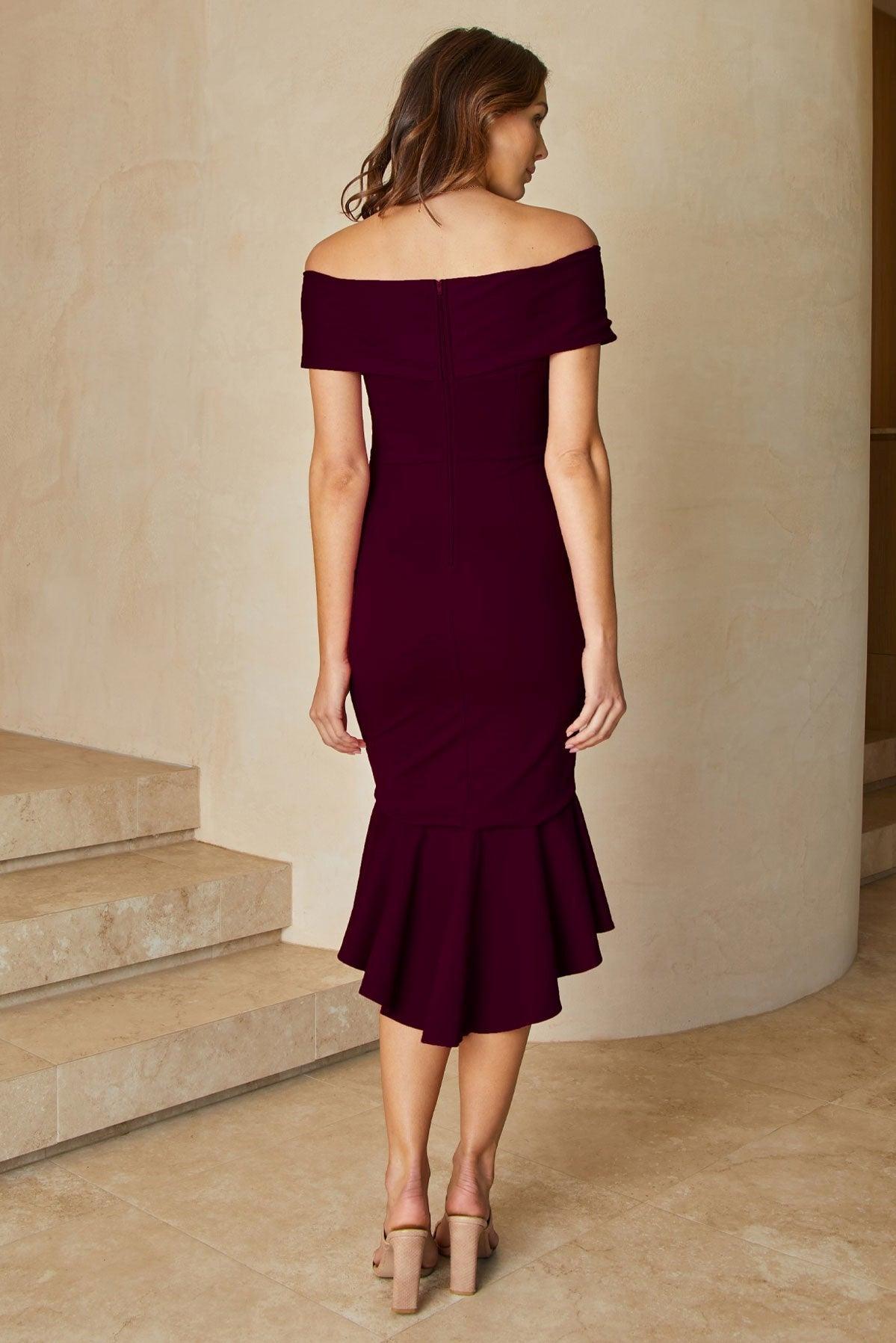 Brienne Dress - Mahogany - JAUS