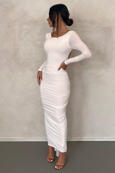 Camila Dress - White - JAUS