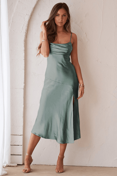 Carmen Dress - Sage - JAUS