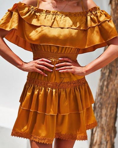 Cassie Dress - Mustard - SHOPJAUS - JAUS