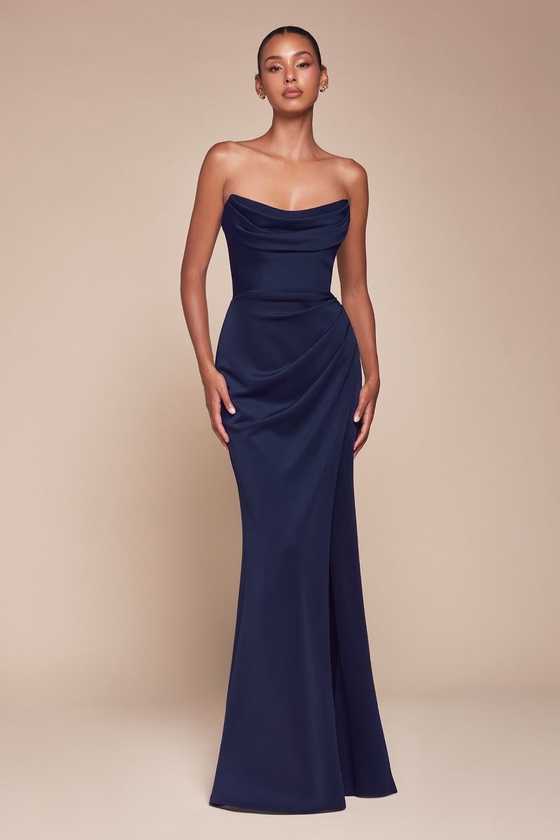 Amiya Dress - Navy