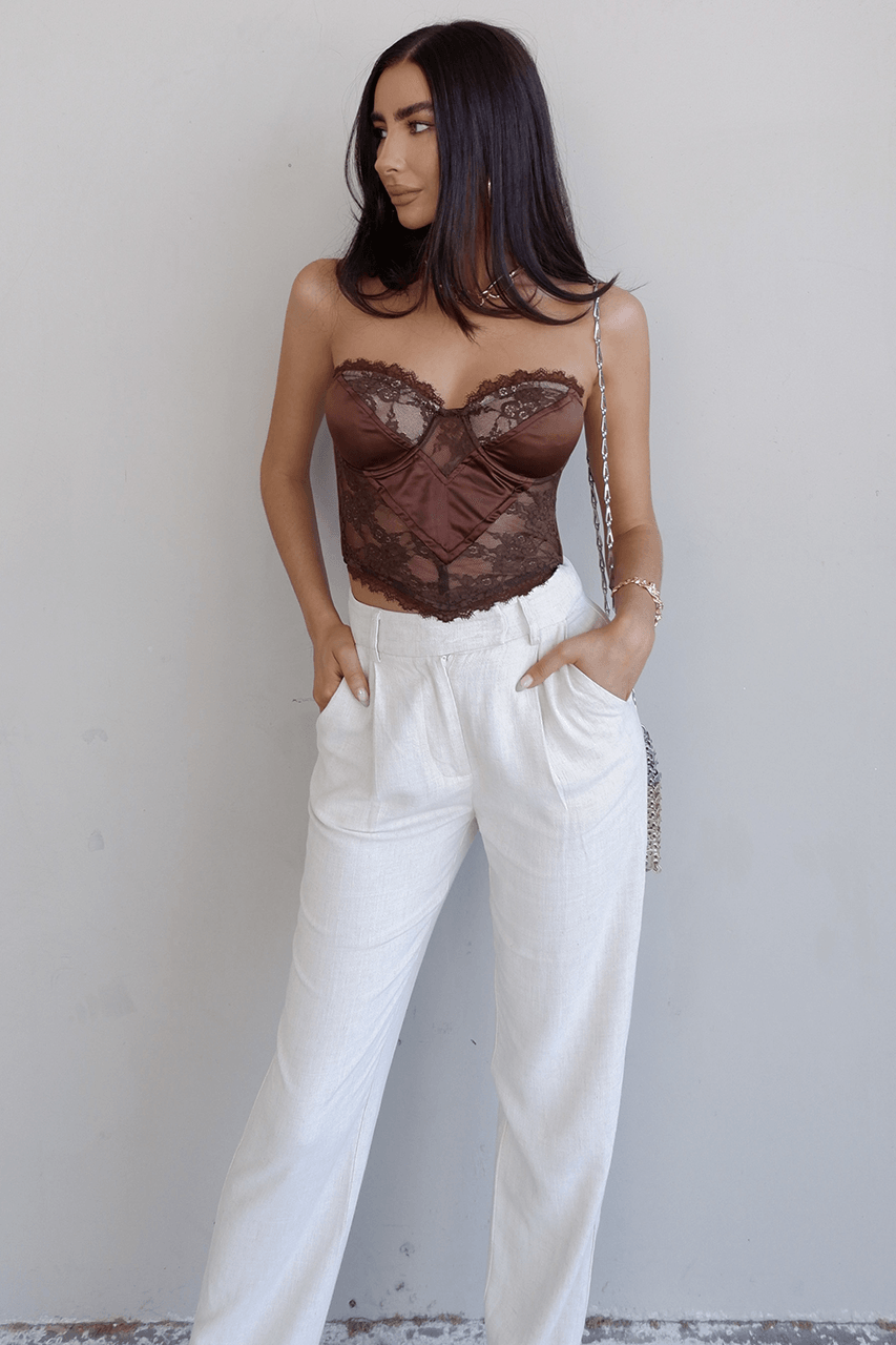 Celestite Bustier - Chocolate - JAUS