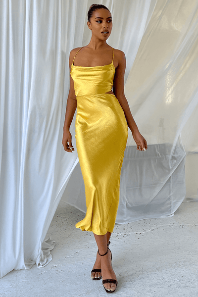 Chay Slip Dress - Marigold - JAUS