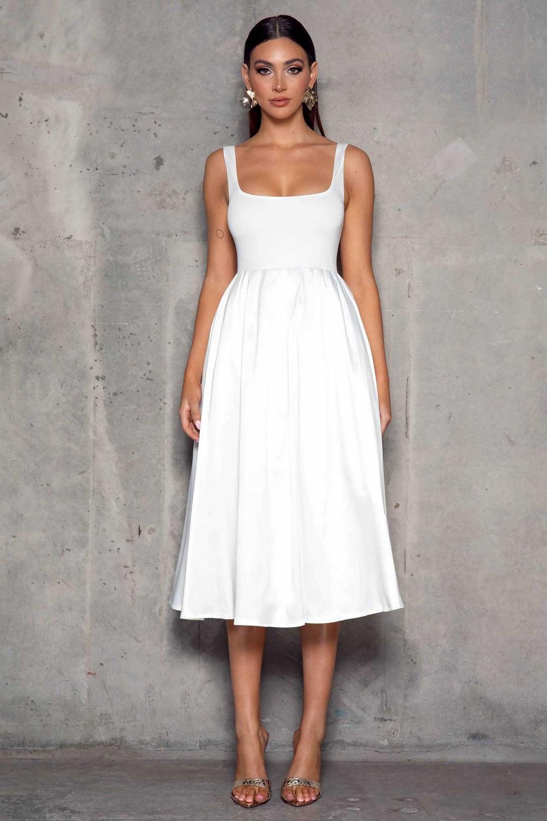 Cora Dress - White - JAUS