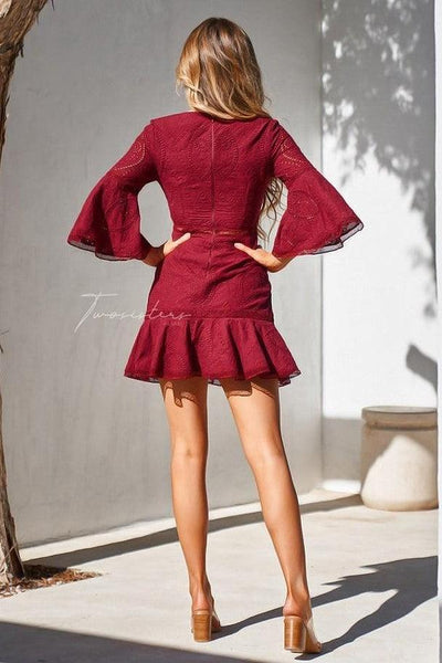 Courtney Dress - Red - SHOPJAUS - JAUS