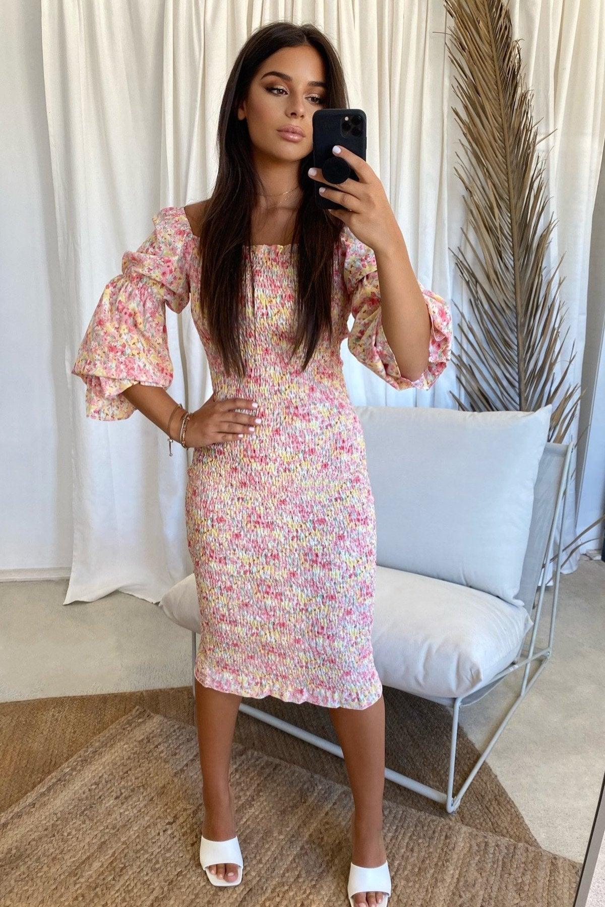 Courtney Dress - Sunset Floral - JAUS