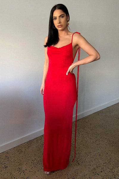 Cristina Gown - Red - JAUS