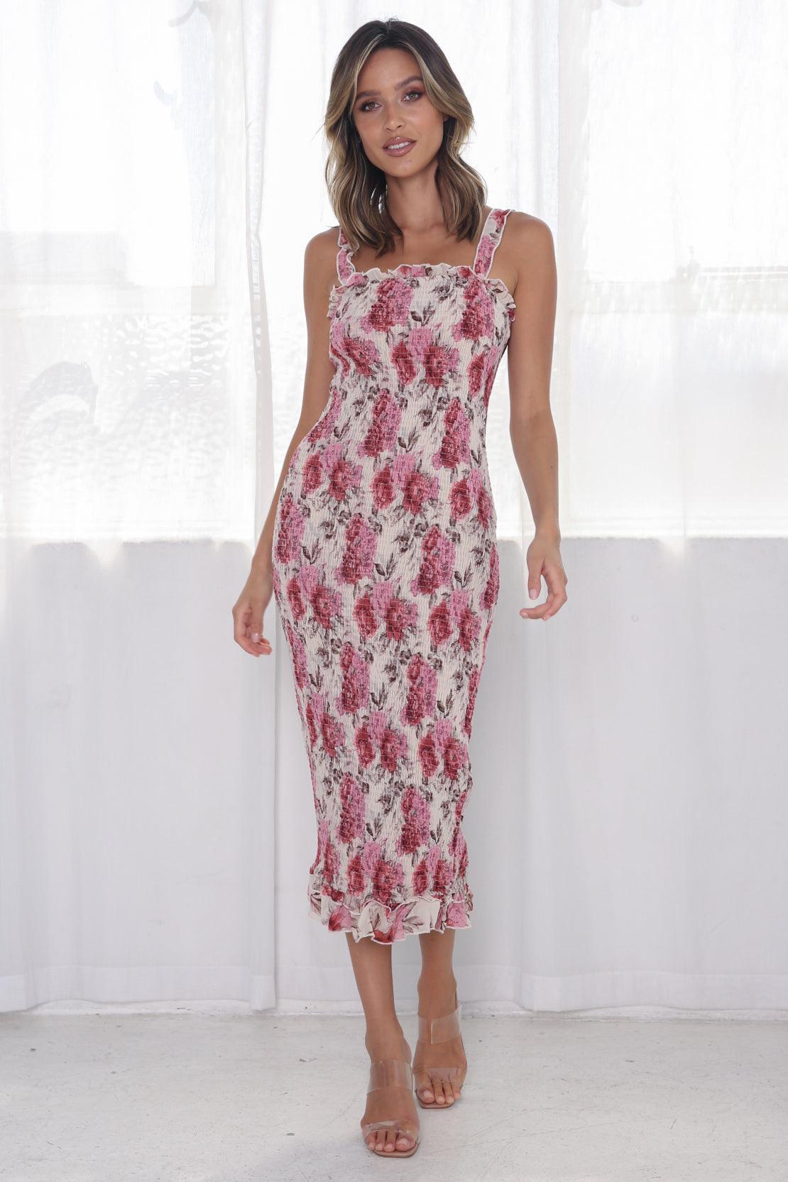 Dakota Dress - Cream Floral - JAUS