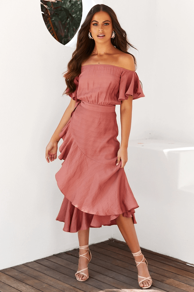 Dalila Dress - Rose - SHOPJAUS - JAUS