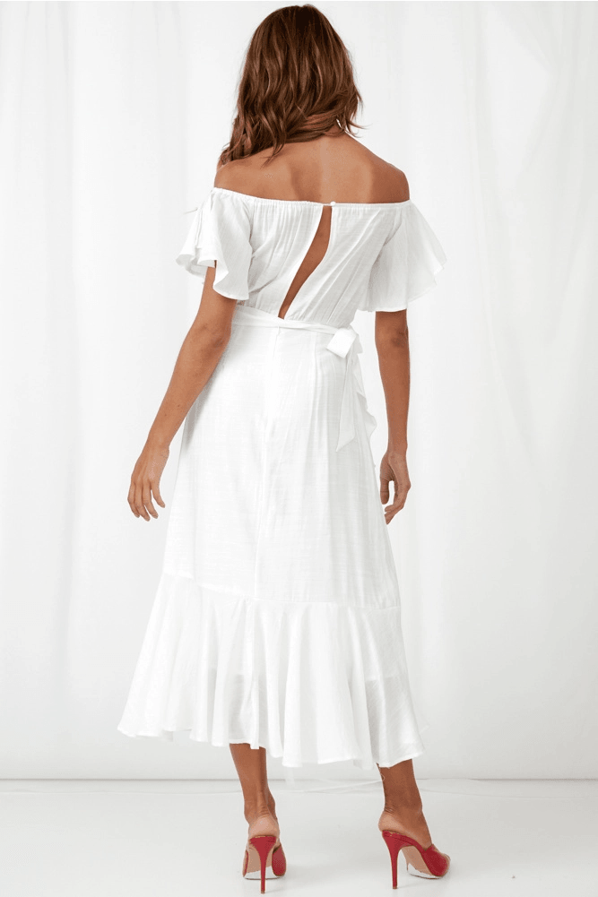 Dalila Dress - White - SHOPJAUS - JAUS