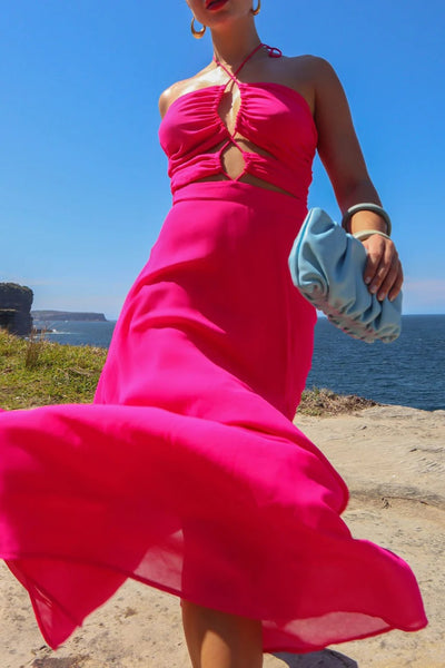 Jay Maxi Dress - Fuchsia - SHOPJAUS - JAUS