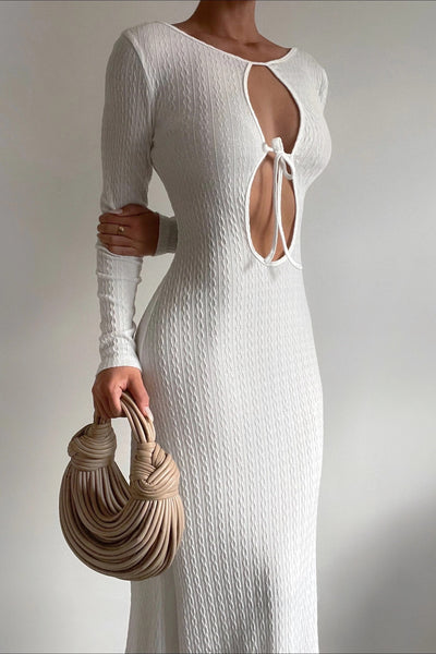 Tallulah Maxi Dress - White - SHOPJAUS - JAUS