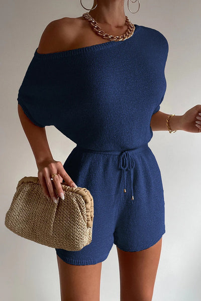 Mia Knit Romper - Steel - SHOPJAUS - JAUS