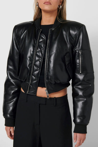 Axel Bomber Jacket - Black - SHOPJAUS - JAUS