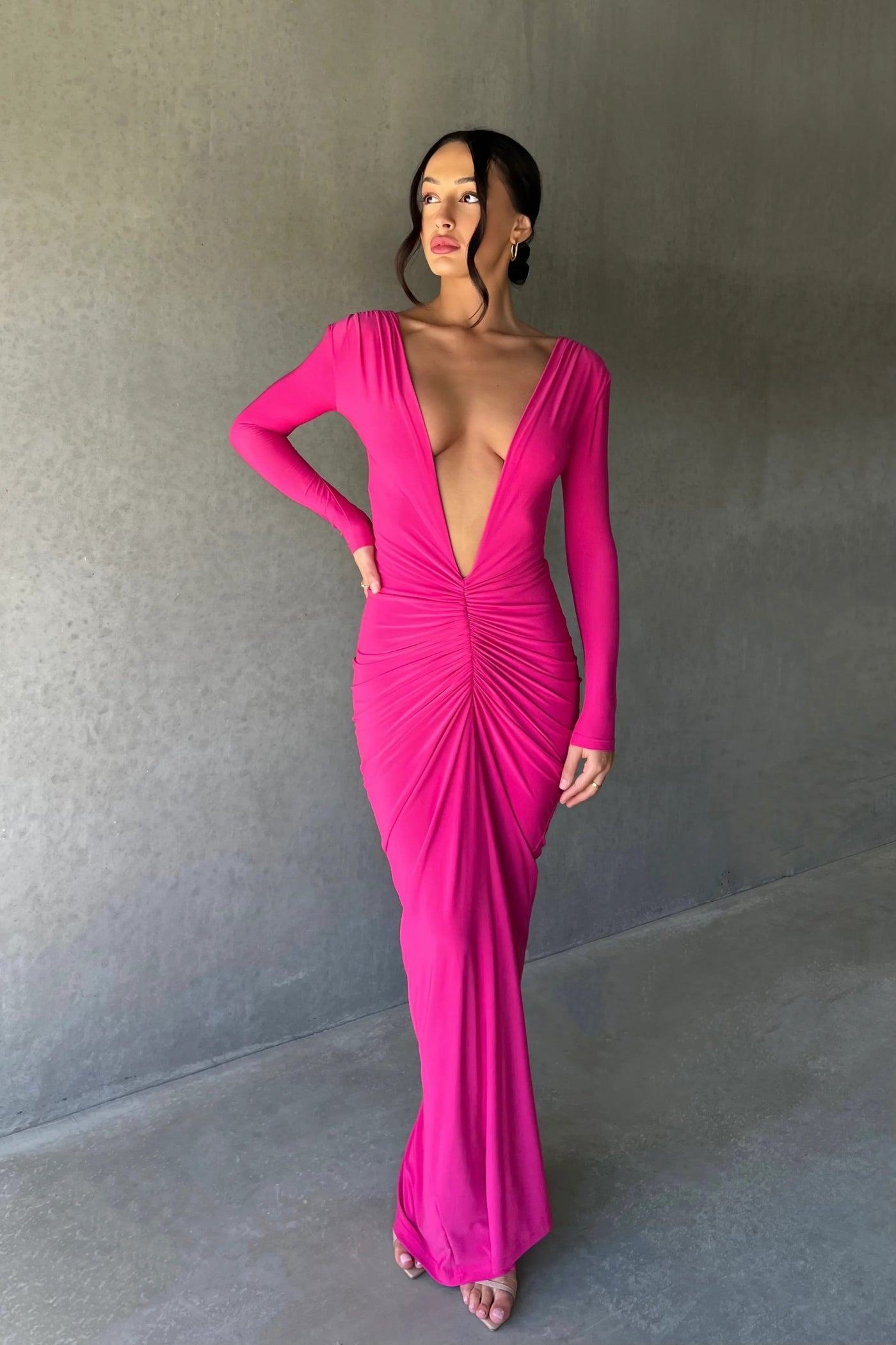 Yvonne Reversible Gown - Magenta - SHOPJAUS - JAUS