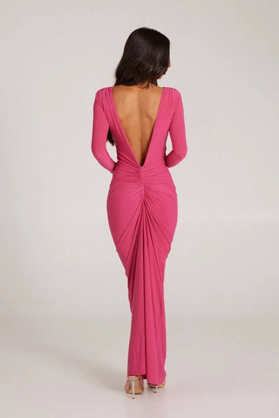 Yvonne Reversible Gown - Magenta - SHOPJAUS - JAUS