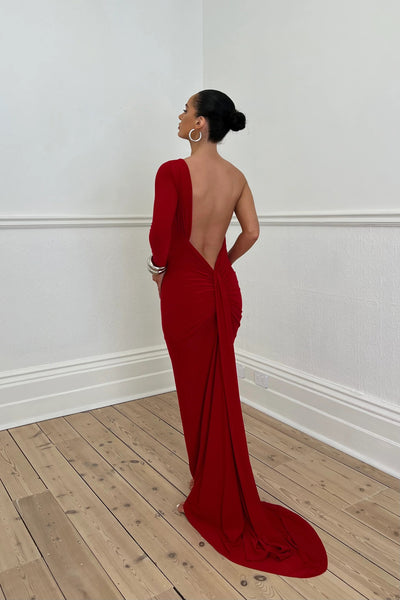 Acia Gown - Red - SHOPJAUS - JAUS