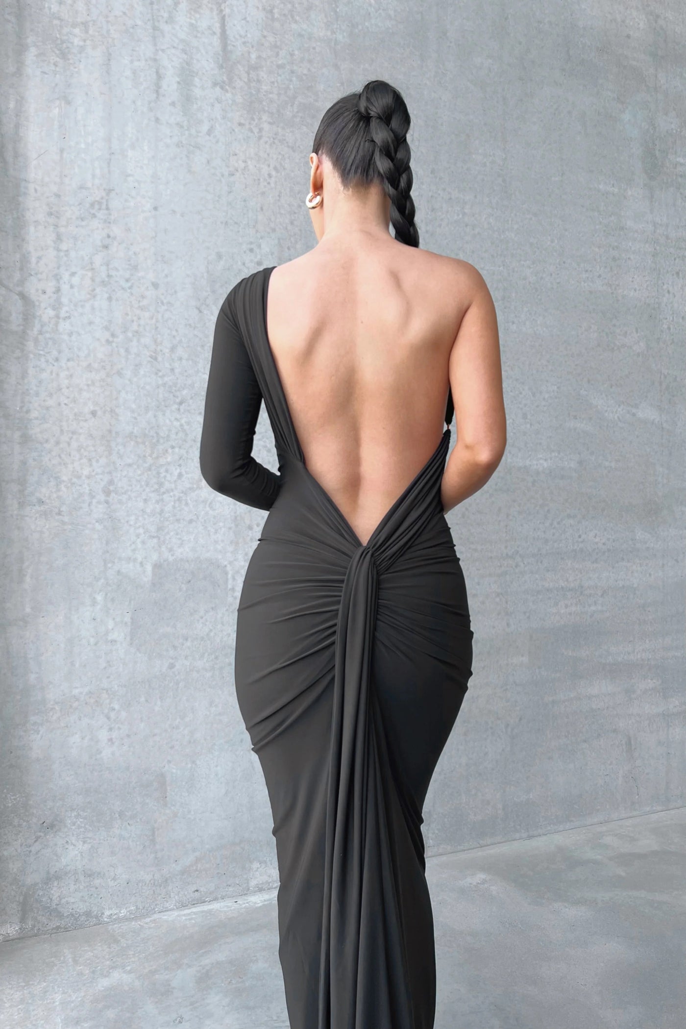 Acia Gown - Black - SHOPJAUS - JAUS