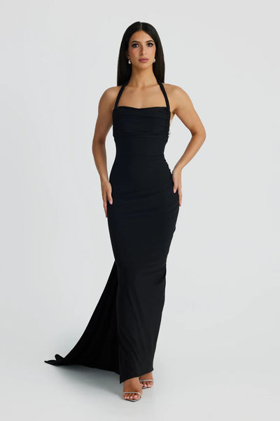 Ivana Multi-Way Gown - Black - SHOPJAUS - JAUS