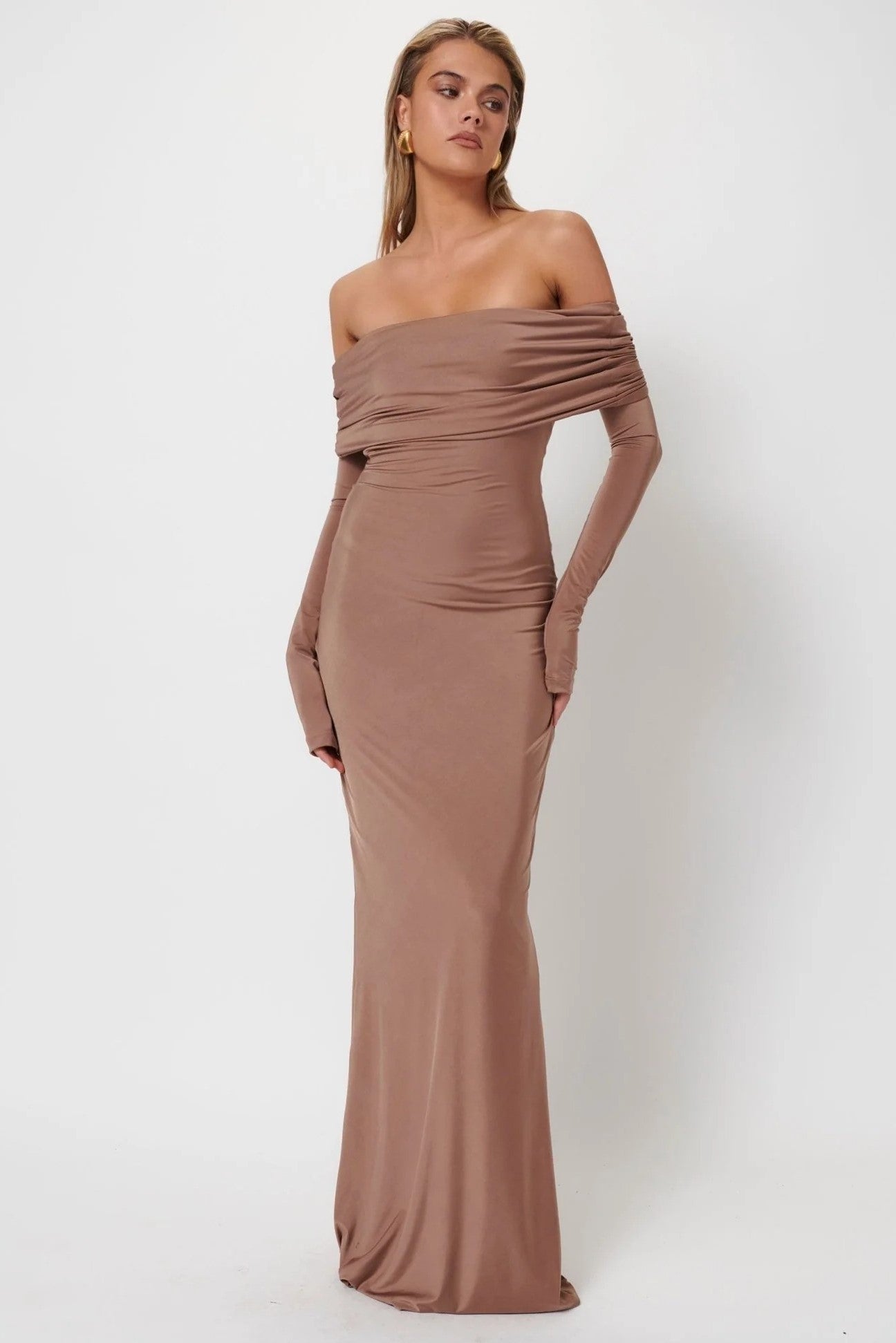 Gwen Gown - Coffee - SHOPJAUS - JAUS