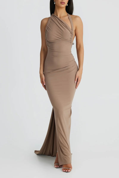 Ivana Multi-Way Gown - Latte (PREORDER) - SHOPJAUS - JAUS