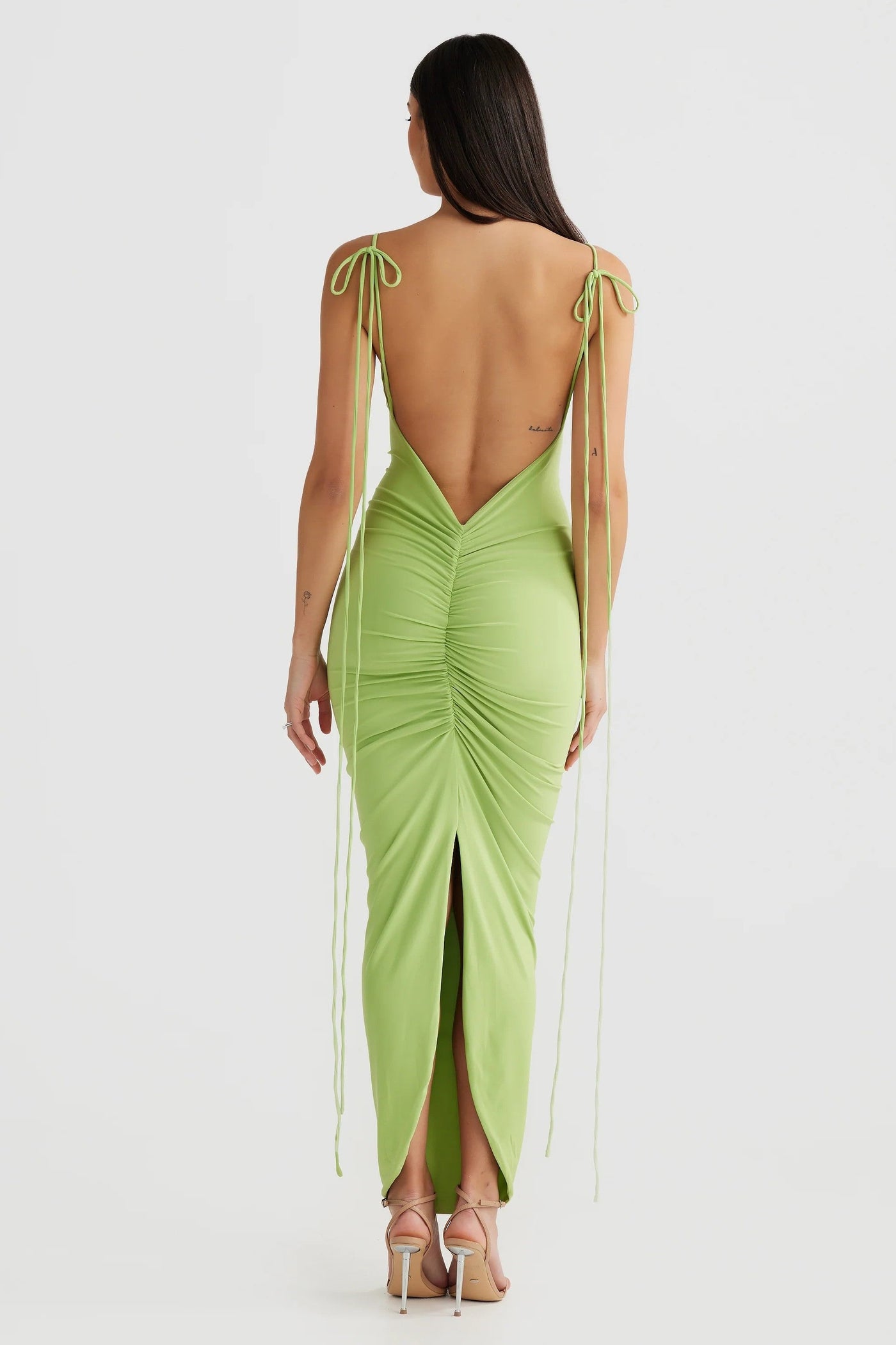 Cleo Dress - Lime - SHOPJAUS - JAUS