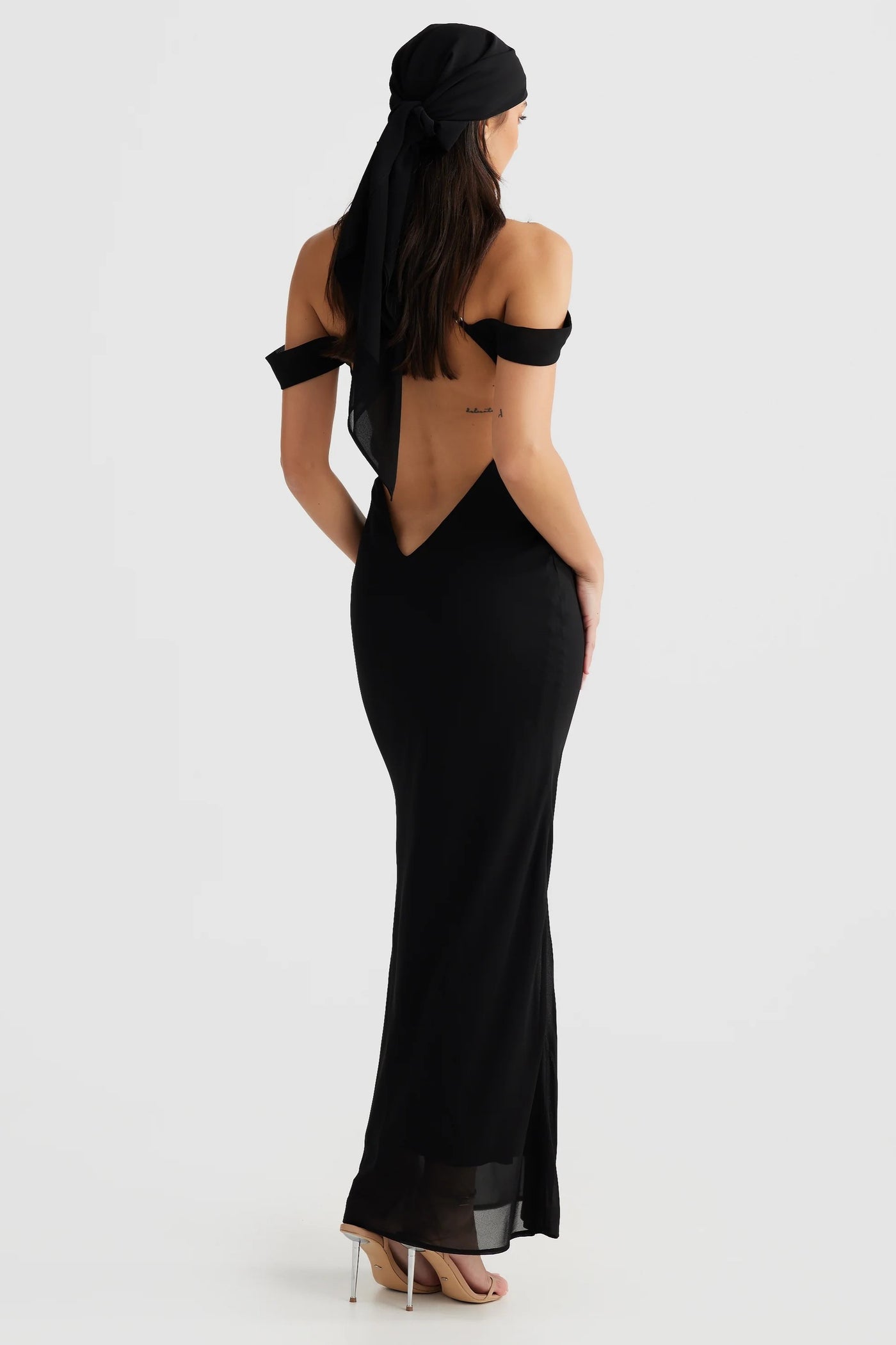 Vienna Bias Cut Gown - Black - SHOPJAUS - JAUS