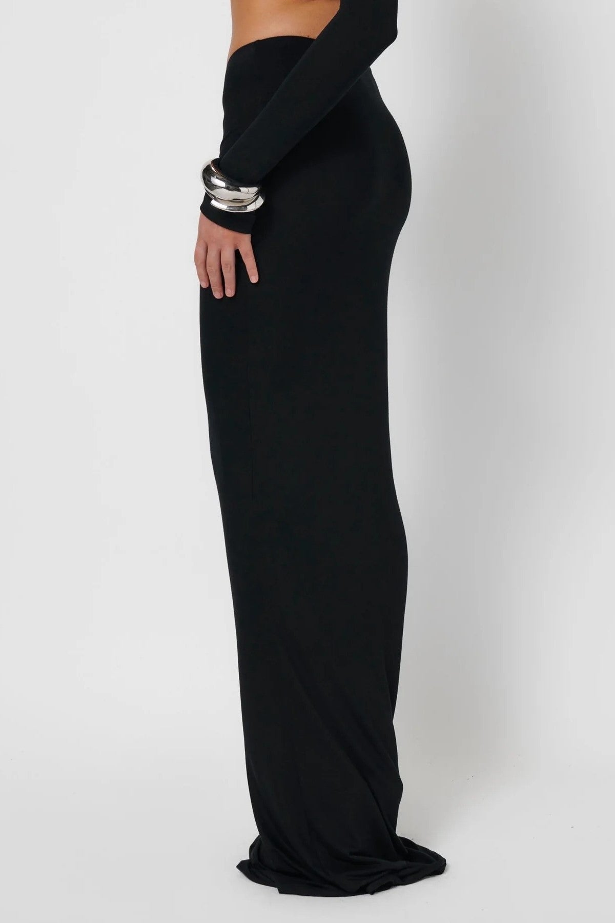 Serena Maxi Skirt - Black - SHOPJAUS - JAUS