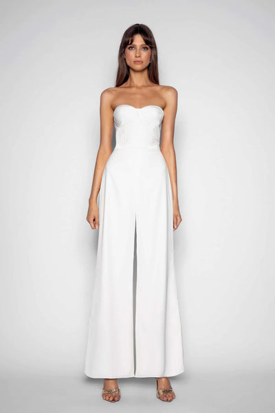 Skye Jumpsuit - White - SHOPJAUS - JAUS