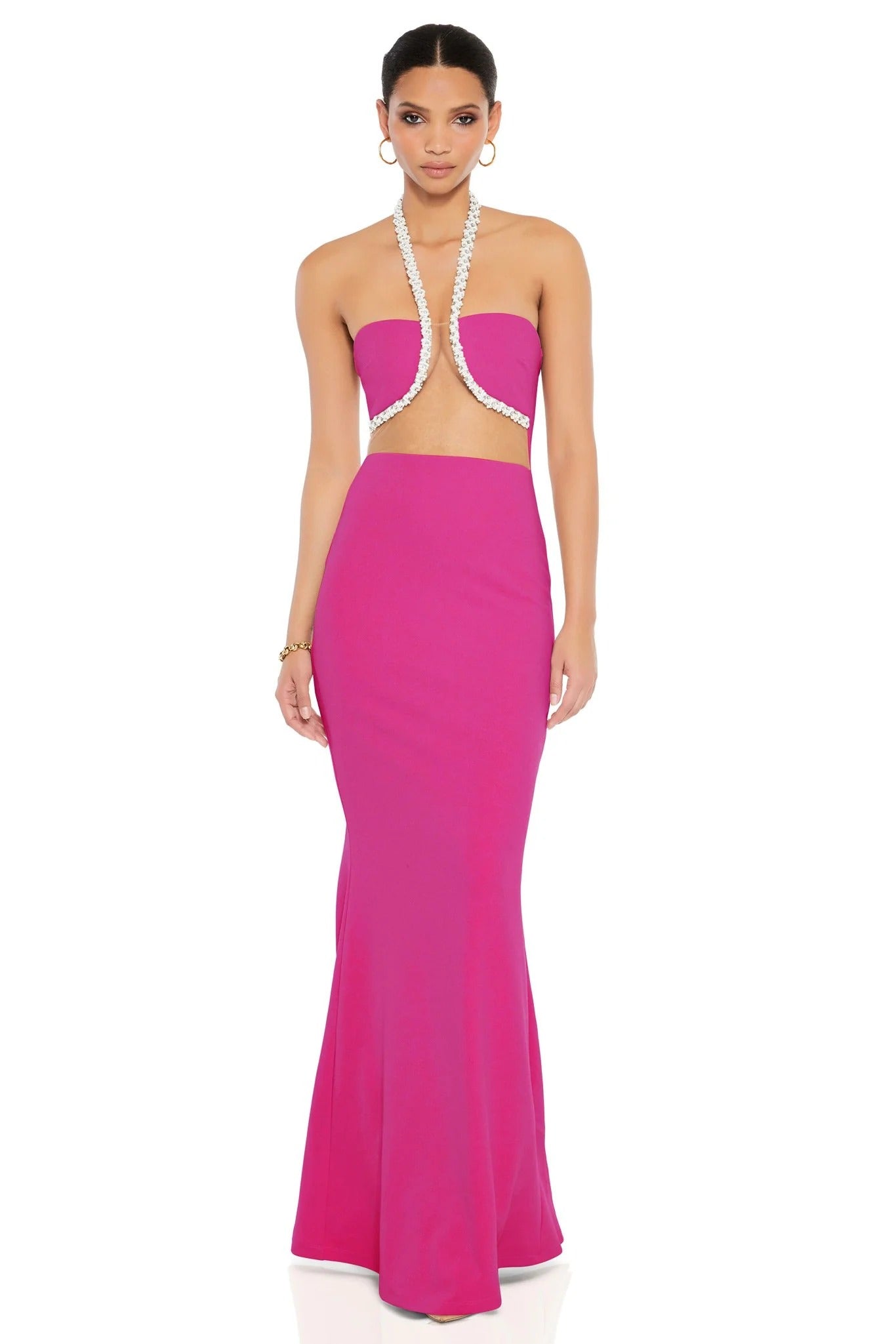 Nookie Adorn Gown - Fuchsia - SHOPJAUS - JAUS