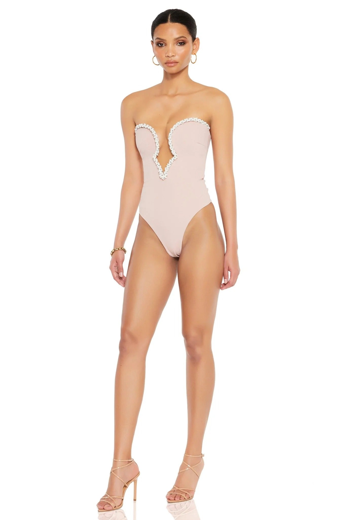 Nookie Adorn Bodysuit - Nude - SHOPJAUS - JAUS