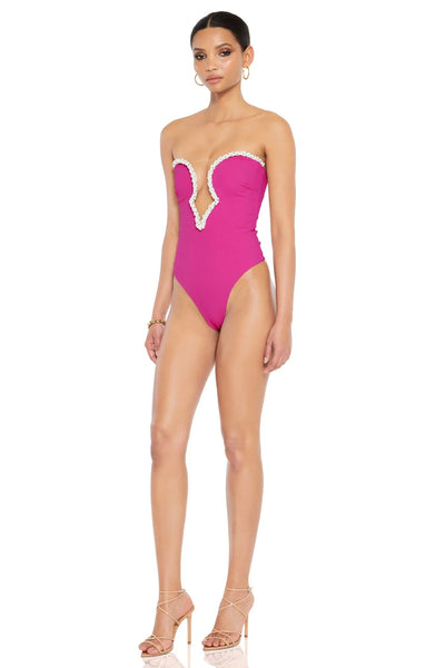 Nookie Adorn Bodysuit - Fuchsia - SHOPJAUS - JAUS