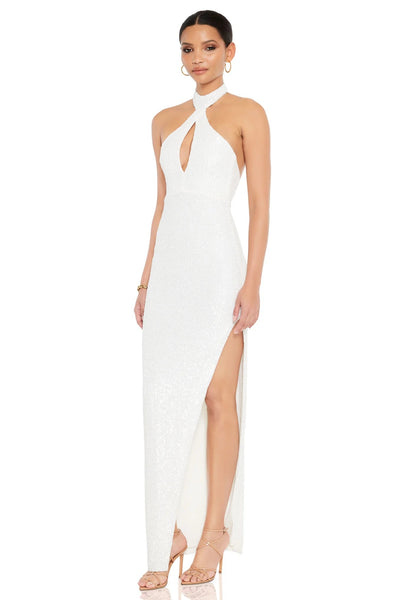 Nookie Elite Gown - White - SHOPJAUS - JAUS