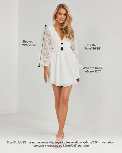 Tabetha Dress - White - SHOPJAUS - JAUS