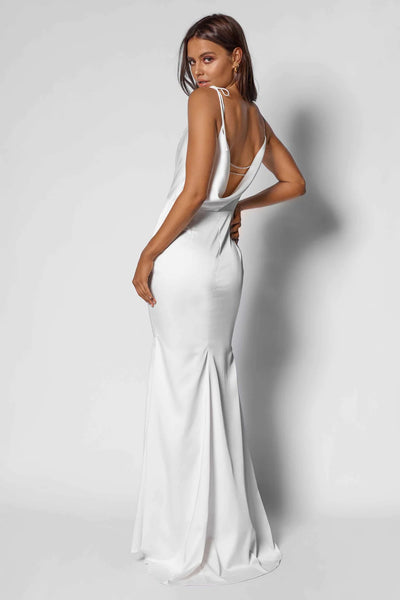 Rachel Gown - Pearl White - SHOPJAUS - JAUS