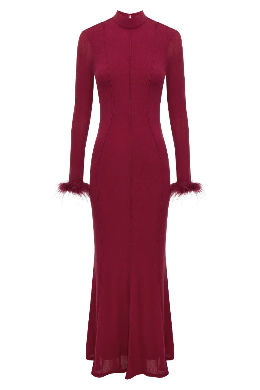 Ramon Maxi Dress - Ruby - SHOPJAUS - JAUS