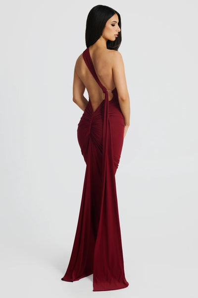 Constantina Gown - Wine - SHOPJAUS - JAUS