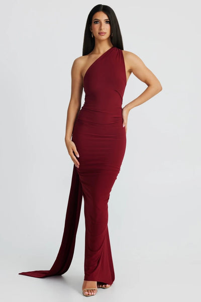 Constantina Gown - Wine - SHOPJAUS - JAUS