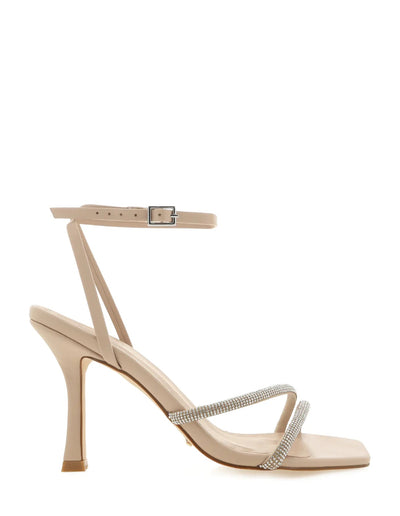 Reyes Heels - Nude Diamante - SHOPJAUS - JAUS