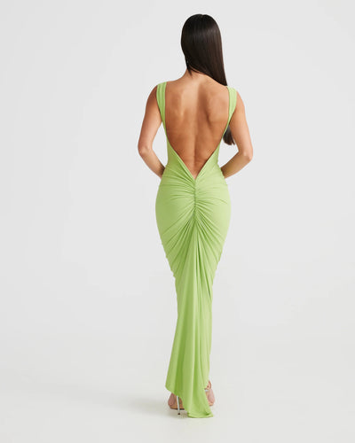 Sabia Dress - Lime - SHOPJAUS - JAUS